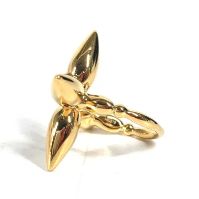 Pre-owned Louis Vuitton Gold Metal Band Ring ()