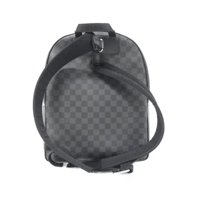 Pre-owned Louis Vuitton Graphite Coated Canvas Backpack ()