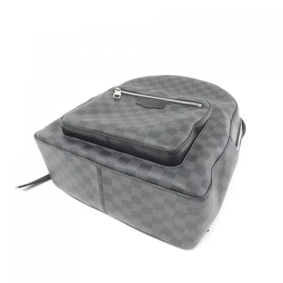 Pre-owned Louis Vuitton Graphite Coated Canvas Backpack ()