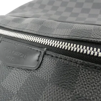 Pre-owned Louis Vuitton Graphite Coated Canvas Backpack ()