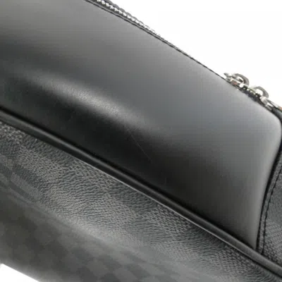 Pre-owned Louis Vuitton Graphite Coated Canvas Backpack ()