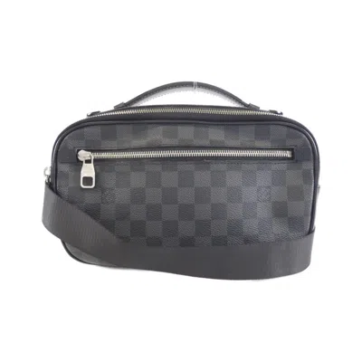 Pre-owned Louis Vuitton Graphite Coated Canvas Shoulder Bag ()
