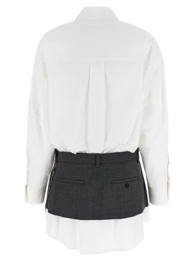 Alexander Wang Pre-styled Shirt Dress W Chain Dresses Multicolor
