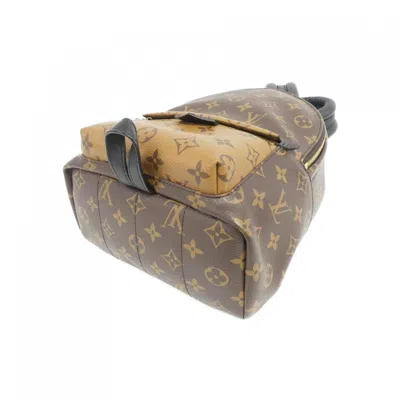 Pre-owned Louis Vuitton Marron Coated Canvas Backpack ()