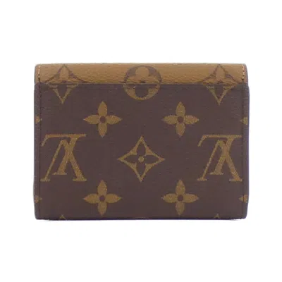 Pre-owned Louis Vuitton Marron Coated Canvas Coin Purse/coin Case ()