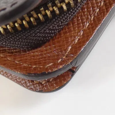 Pre-owned Louis Vuitton Marron Coated Canvas Coin Purse/coin Case () In Brown