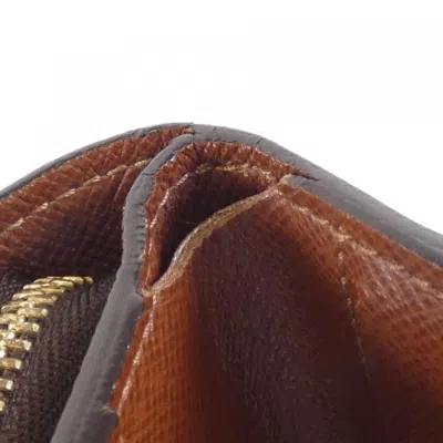 Pre-owned Louis Vuitton Marron Coated Canvas Coin Purse/coin Case () In Brown