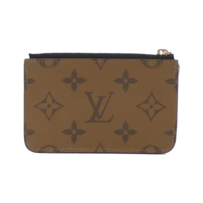 Pre-owned Louis Vuitton Marron Coated Canvas Coin Purse/coin Case ()