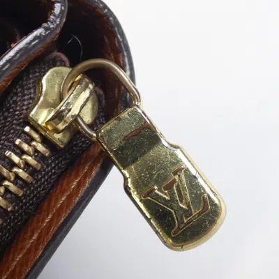 Pre-owned Louis Vuitton Marron Coated Canvas Coin Purse/coin Case () In Brown