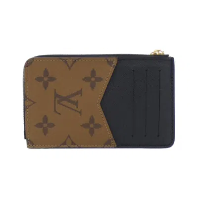 Pre-owned Louis Vuitton Marron Coated Canvas Coin Purse/coin Case ()