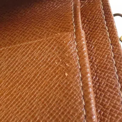 Pre-owned Louis Vuitton Marron Coated Canvas Coin Purse/coin Case () In Brown