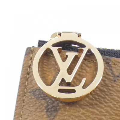 Pre-owned Louis Vuitton Marron Coated Canvas Coin Purse/coin Case ()
