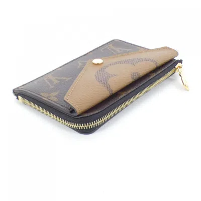 Pre-owned Louis Vuitton Marron Coated Canvas Coin Purse/coin Case ()