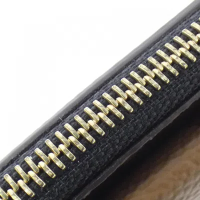 Pre-owned Louis Vuitton Marron Coated Canvas Coin Purse/coin Case ()