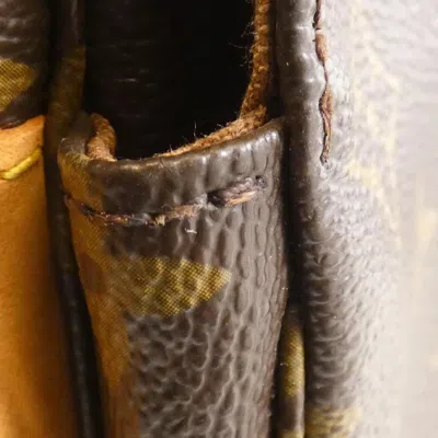 Pre-owned Louis Vuitton Marron Coated Canvas Shoulder Bag ()