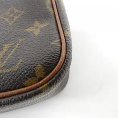Pre-owned Louis Vuitton Marron Coated Canvas Shoulder Bag ()