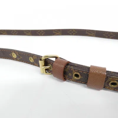 Pre-owned Louis Vuitton Marron Coated Canvas Shoulder Bag ()