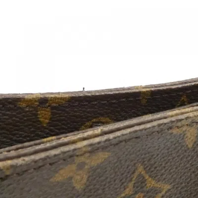 Pre-owned Louis Vuitton Marron Coated Canvas Shoulder Bag ()