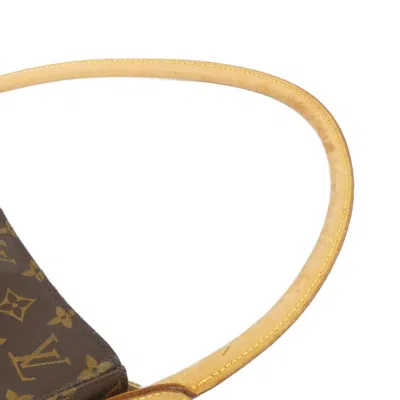 Pre-owned Louis Vuitton Marron Coated Canvas Shoulder Bag ()