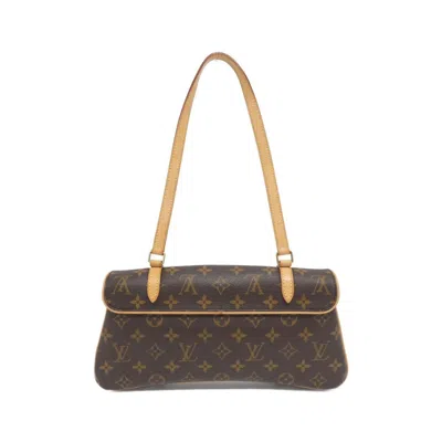 Pre-owned Louis Vuitton Marron Coated Canvas Shoulder Bag ()