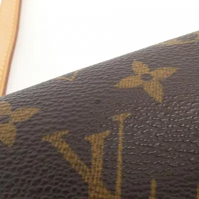 Pre-owned Louis Vuitton Marron Coated Canvas Shoulder Bag ()