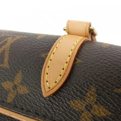 Pre-owned Louis Vuitton Marron Coated Canvas Shoulder Bag ()