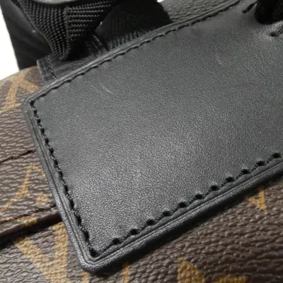Pre-owned Louis Vuitton Marron Monogram Macassar Coated Canvas Backpack ()