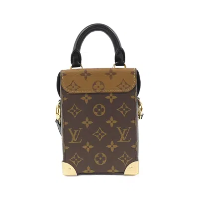 Pre-owned Louis Vuitton Marron Monogram Reverse Monogram Reverse Shoulder Bag ()