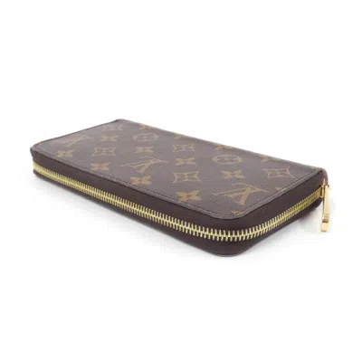 Pre-owned Louis Vuitton Marron Monogram Rose Ballerine Monogram Long Wallet (bi-fold) ()