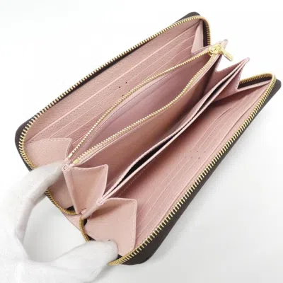 Pre-owned Louis Vuitton Marron Monogram Rose Ballerine Monogram Long Wallet (bi-fold) ()