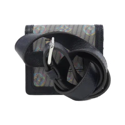 Pre-owned Louis Vuitton Monogram Blue Leather Shoulder Bag ()