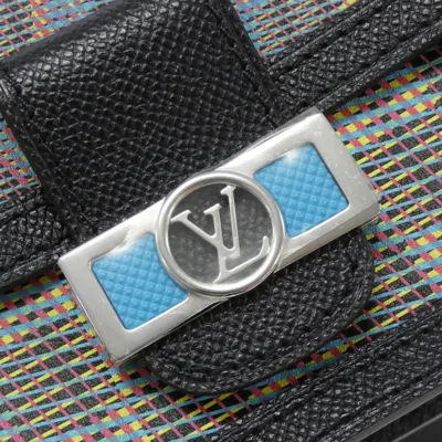 Pre-owned Louis Vuitton Monogram Blue Leather Shoulder Bag ()