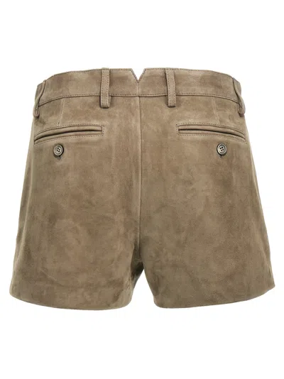 Ami Alexandre Mattiussi Ami Paris Women Suede Shorts In Black