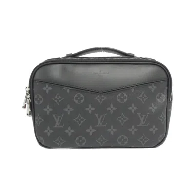 Pre-owned Louis Vuitton Monogram Eclipse Black Coated Canvas Shoulder Bag ()