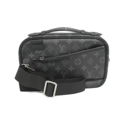 Pre-owned Louis Vuitton Monogram Eclipse Black Coated Canvas Shoulder Bag ()