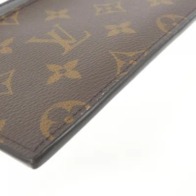 Pre-owned Louis Vuitton Monogram Marron Coated Canvas Long Wallet (bi-fold) ()