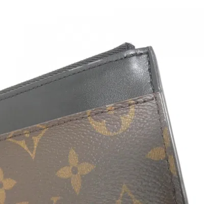 Pre-owned Louis Vuitton Monogram Marron Coated Canvas Long Wallet (bi-fold) ()