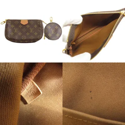 Pre-owned Louis Vuitton Monogram Rose Clair Monogram Pochette Shoulder Bag ()