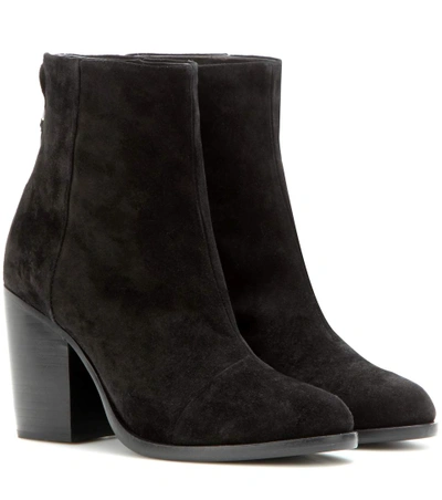 Shop Rag & Bone Ashby Suede Ankle Boots In Llack