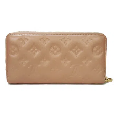 Pre-owned Louis Vuitton Rose Gold Leather Long Wallet (bi-fold) ()