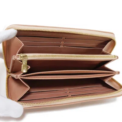 Pre-owned Louis Vuitton Rose Gold Leather Long Wallet (bi-fold) ()