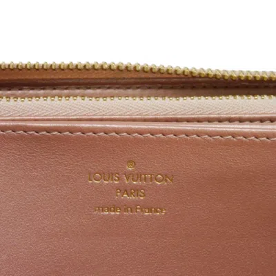 Pre-owned Louis Vuitton Rose Gold Leather Long Wallet (bi-fold) ()