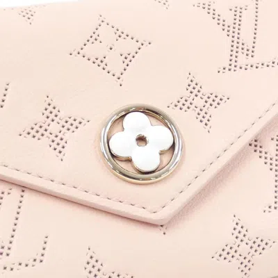 Pre-owned Louis Vuitton Rose Leather Wallet (tri-fold) ()