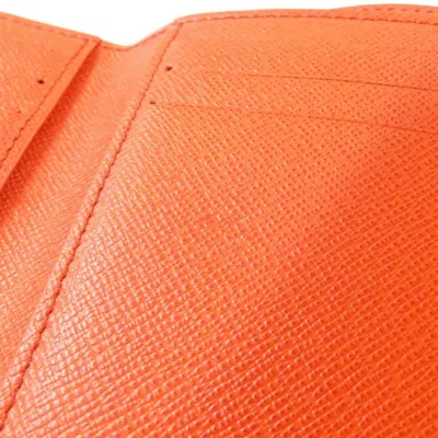 Pre-owned Louis Vuitton Rouge Coated Canvas Wallet (tri-fold) ()