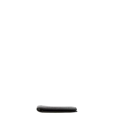 Pre-owned Louis Vuitton Taiga Black Leather Wallet (bi-fold) ()