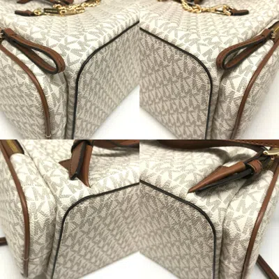Pre-owned Michael Kors Brown Ivory Pvc Backpack ()