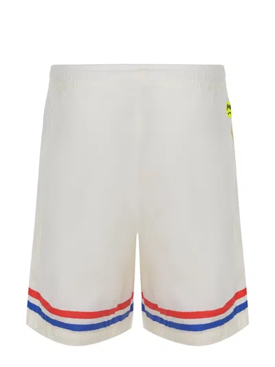 Barrow Shorts Made Of Vanilla Cotton. In White
