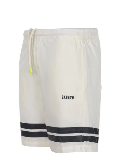 Barrow Shorts Made Of Vanilla Cotton. In White