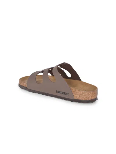 Birkenstock Slippers "florida" In Eco Leather Birko Flor In Brown