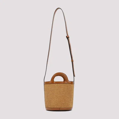 Marni Tropicalia Mini Bucket Bag In Brown